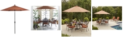 Furniture Chateau Outdoor 9' Push Button Tilt Umbrella, Created for Macy's